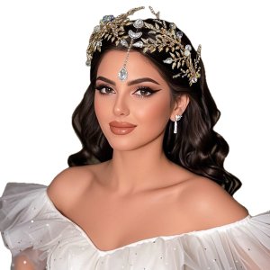 Wedding Bridal Crown, Rh