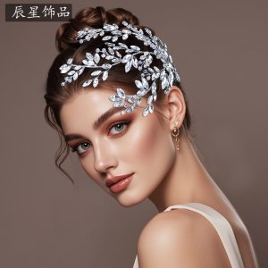 Silver Rhinestone Hair P