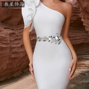 Alloy Crystal Flower Wai