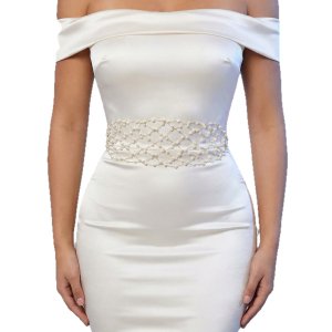 Pearl Mesh Waist Chain, 