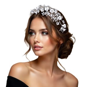 Pearl Flower Rhinestone 