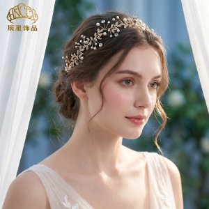 Gold Rhinestone Bridal H