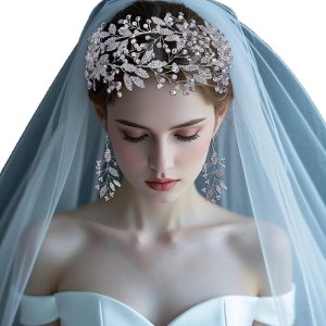 Alloy Leaf Rhinestone Br