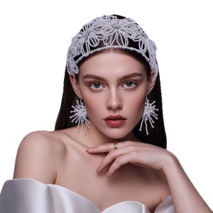 Handmade Beaded Pearl Fl