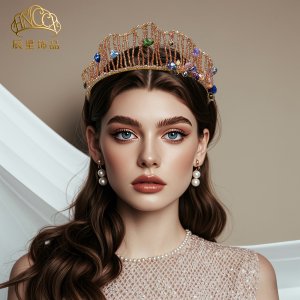 Gold Bridal Crown Headba